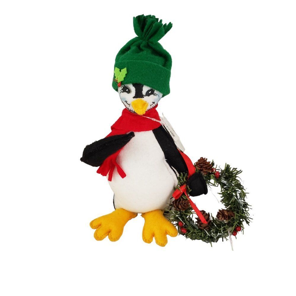 Annalee Doll Icicle Penguin With Wreath 2010 75th Anniversary Edition NWT
